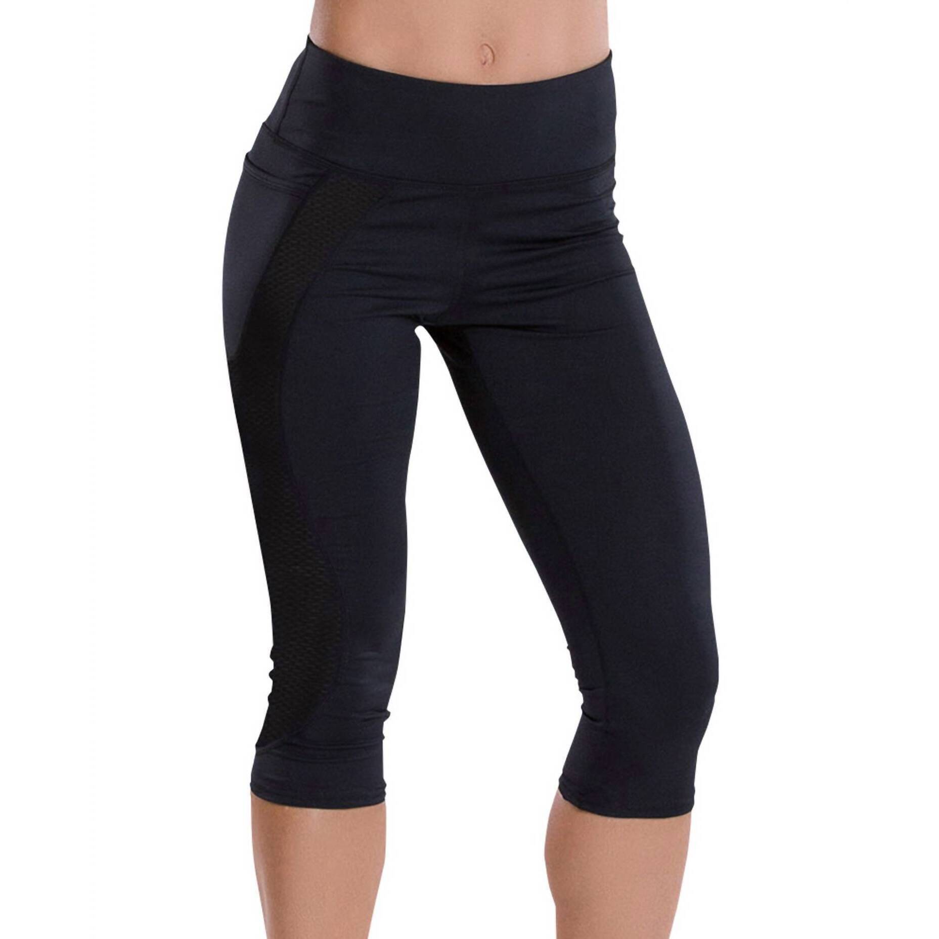 New Tlf Apparel Moonlit Capri Leggings In Black